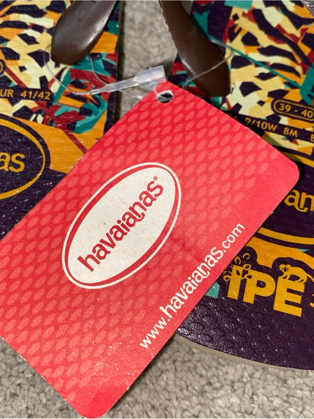 havaianas IPE flip flops Women’s 9 10 Men’s 8 NWT